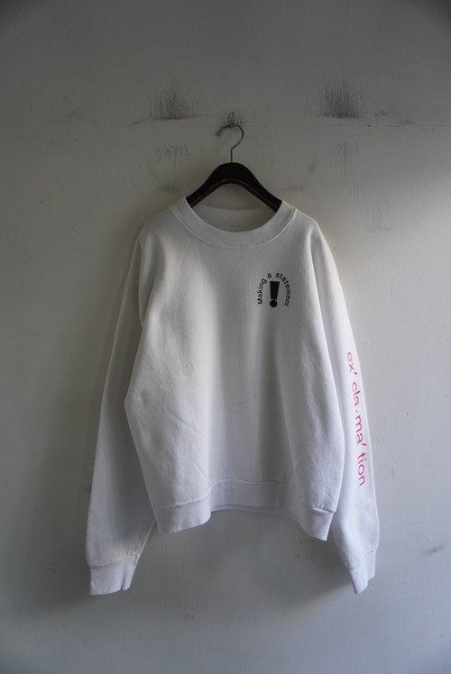 B  1980s Vintage "!" Sweat Shirt