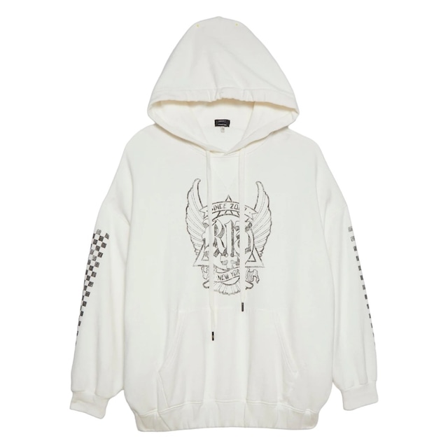 【R13】R13 SKATE JUMBO HOODIE(WHITE)