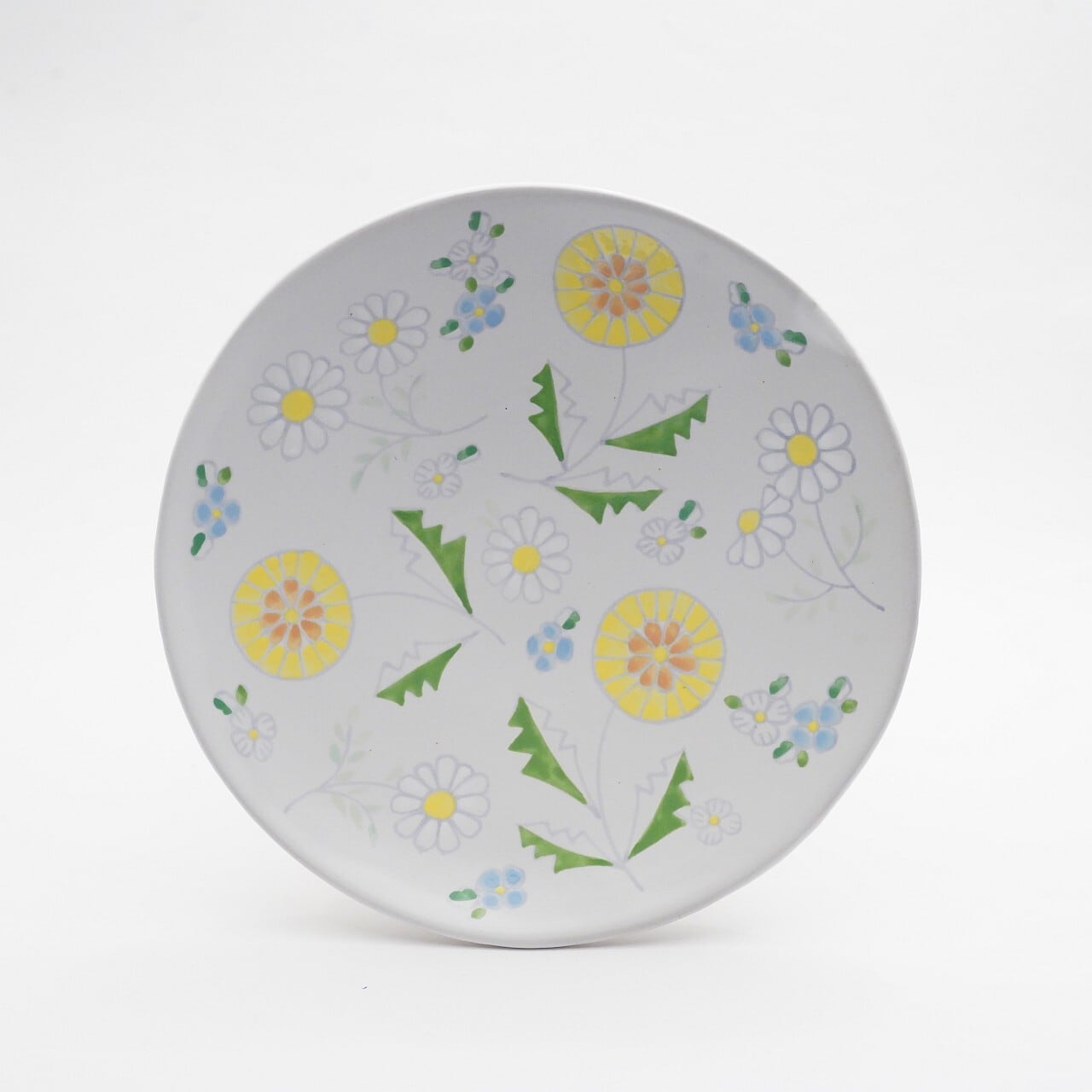 【木村扶由子】ケーキ皿 タンポポ 2-D