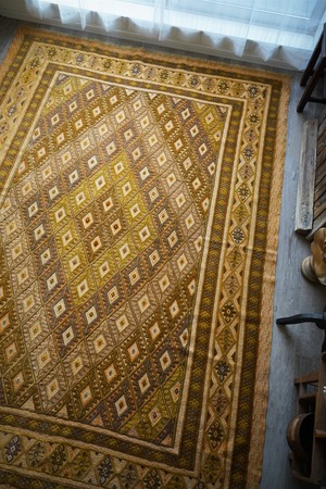 【454】Vintage Afghan Mashwani rug 1990's