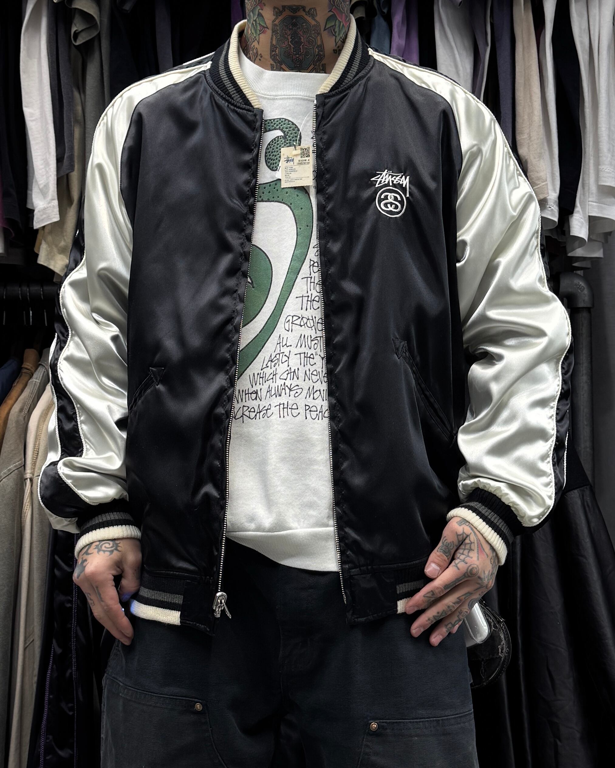 Special!!】00's old stussy Souvenir Jacket “スカジャン” 