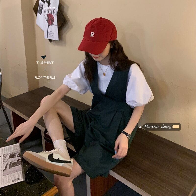 サマースタイルシャツ ショーツ セット ストリート 夏物 ブルマー モンロー55044654461