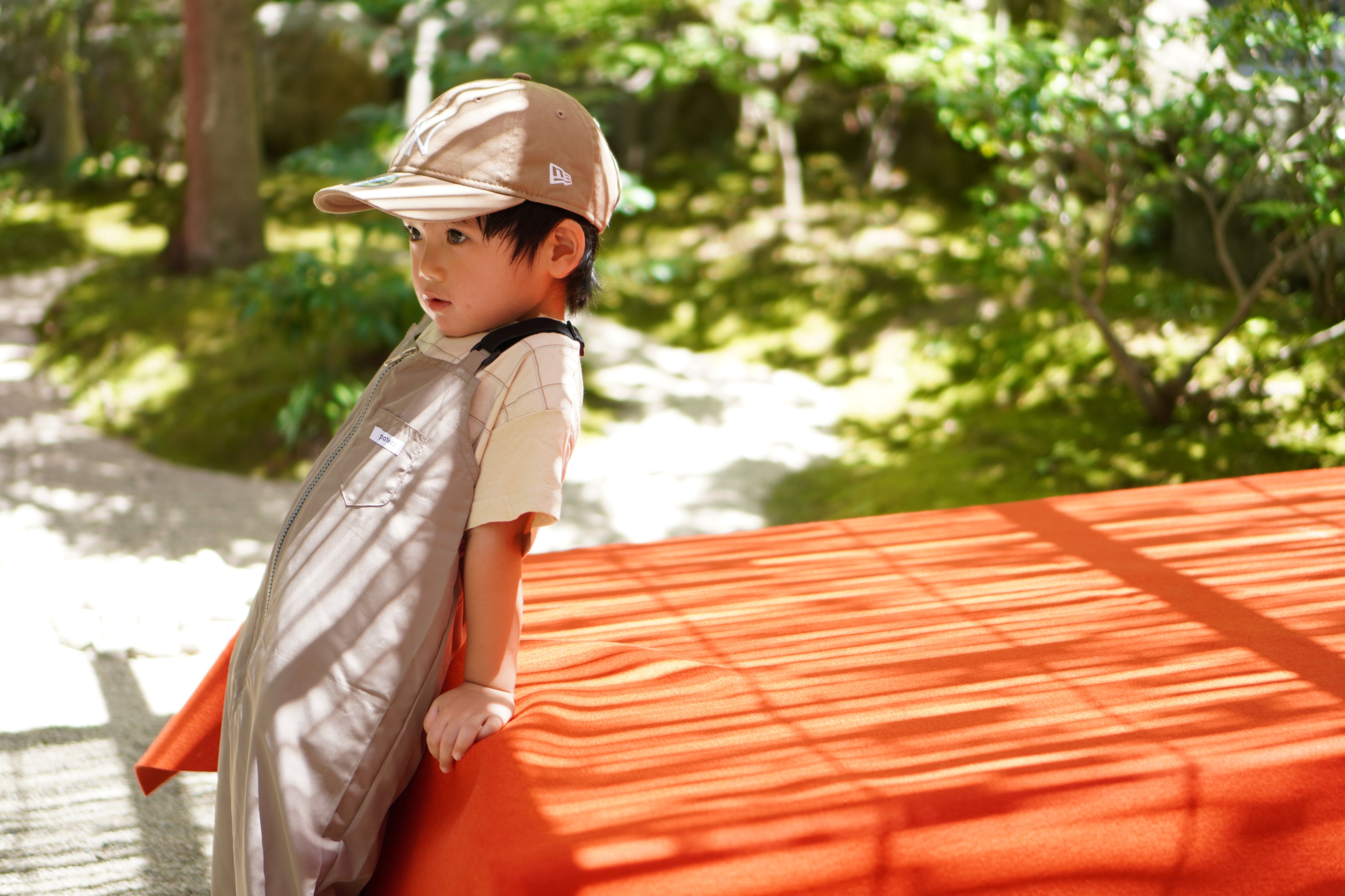 PLAYWEAR Overall ＆Purse (Color: Beige) | poteco.
