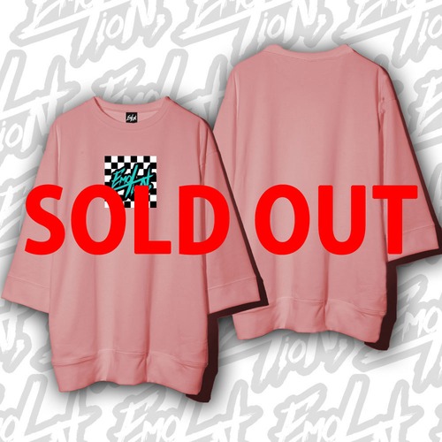 EmotioN Flag Checked D.S.Sweat [PINK]