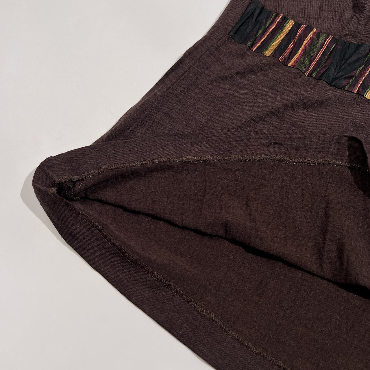 ETRO エトロ 毛皮付き ノースリーブ ニット トップス サイズ 46 /ダークブラウン系/イタリー製/エトロファーイースト