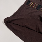 ETRO エトロ 毛皮付き ノースリーブ ニット トップス サイズ 46 /ダークブラウン系/イタリー製/エトロファーイースト