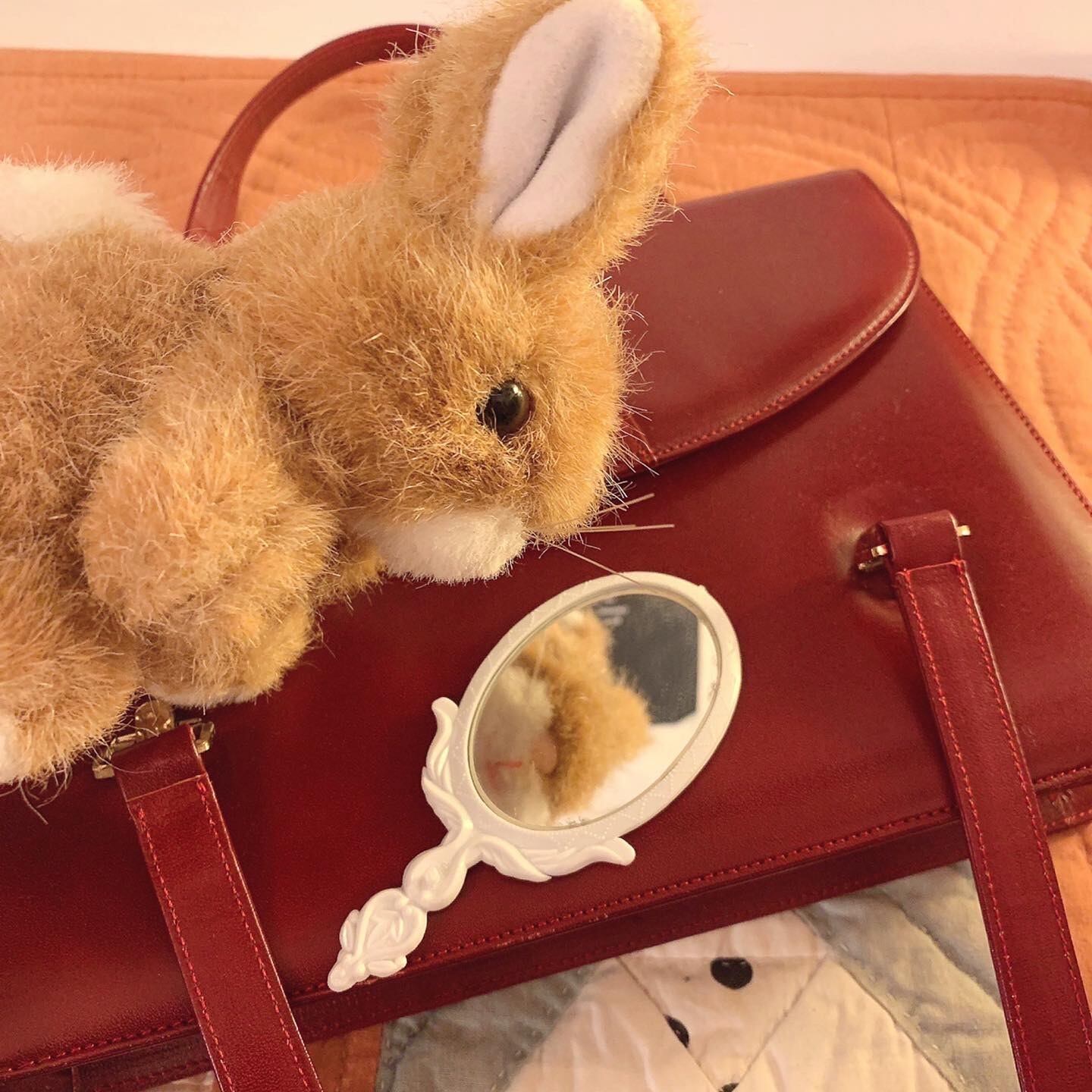 bordeaux square hand bag