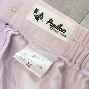 社交ダンス 衣装 Papillon パピヨン スカート レッスンウェア パープル系 練習着 薄紫 光沢感 フォーマル ステージ衣装 発表会 フェミニン ロング丈 ティアードスカート 上品 清楚 かわいい