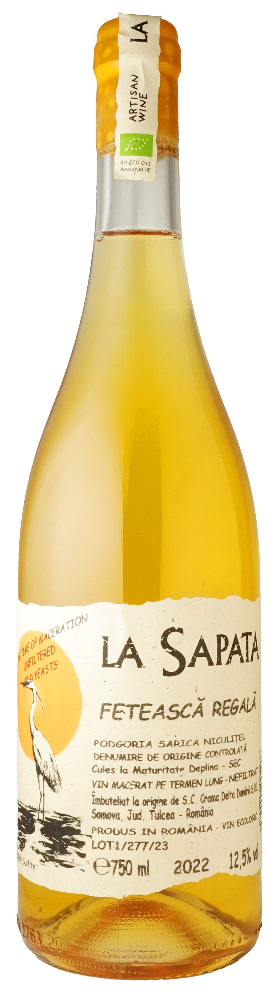 フェテアスカ・レガーラ・オレンジ　22　ラ・サパタ・クラマ・デルタ・ドゥナリ 　Vin Feteasca Regala Orange　22　Crama Delta Dunarii