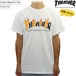 クリックポスト対応スラッシャー THRASHER tシャツ Flame Mag S/S Tee White フレイムマグ スケートボード スケボー 半袖 Tシャツ S White