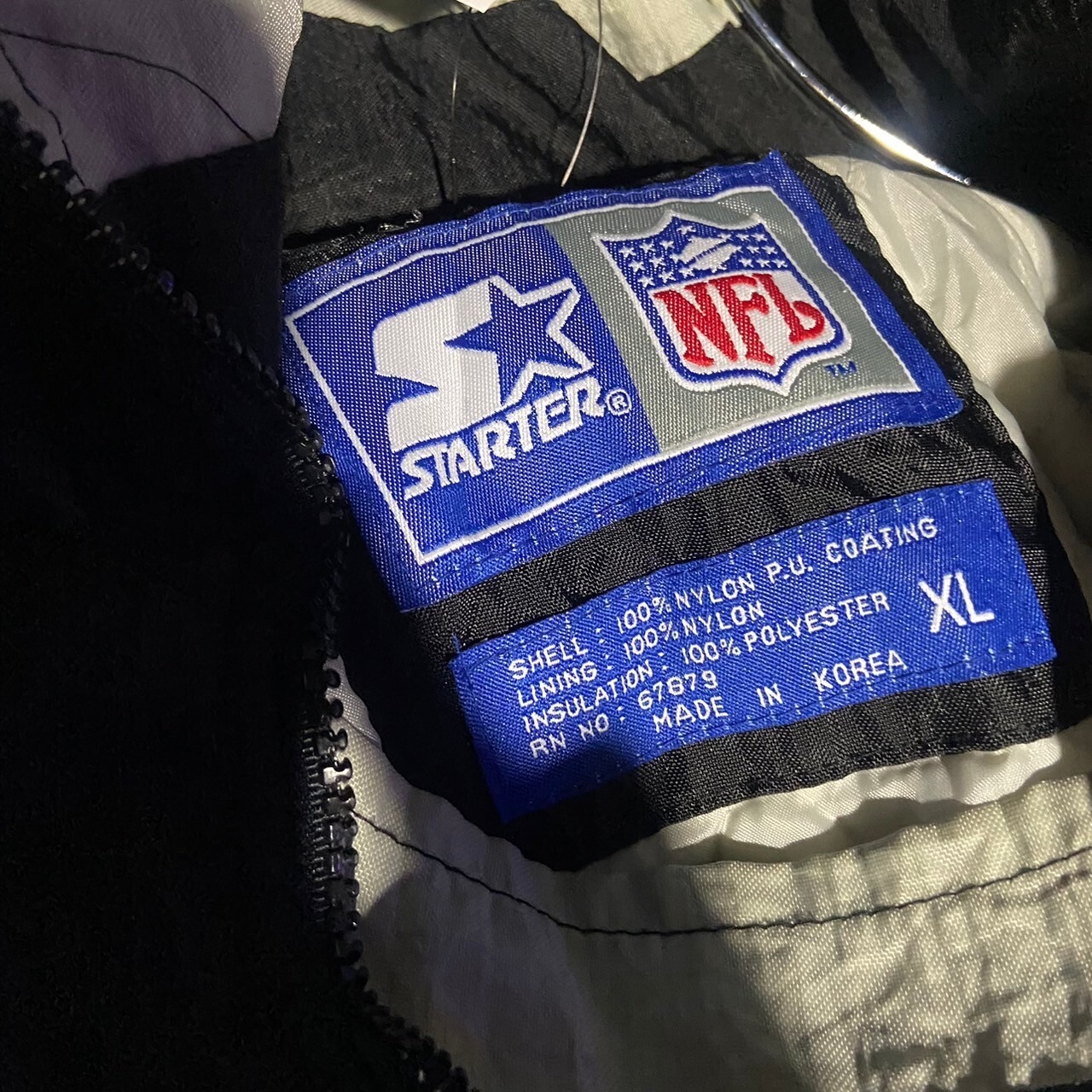 STARTER　NFL RAIDERS　Nylon Anorak Hoodie