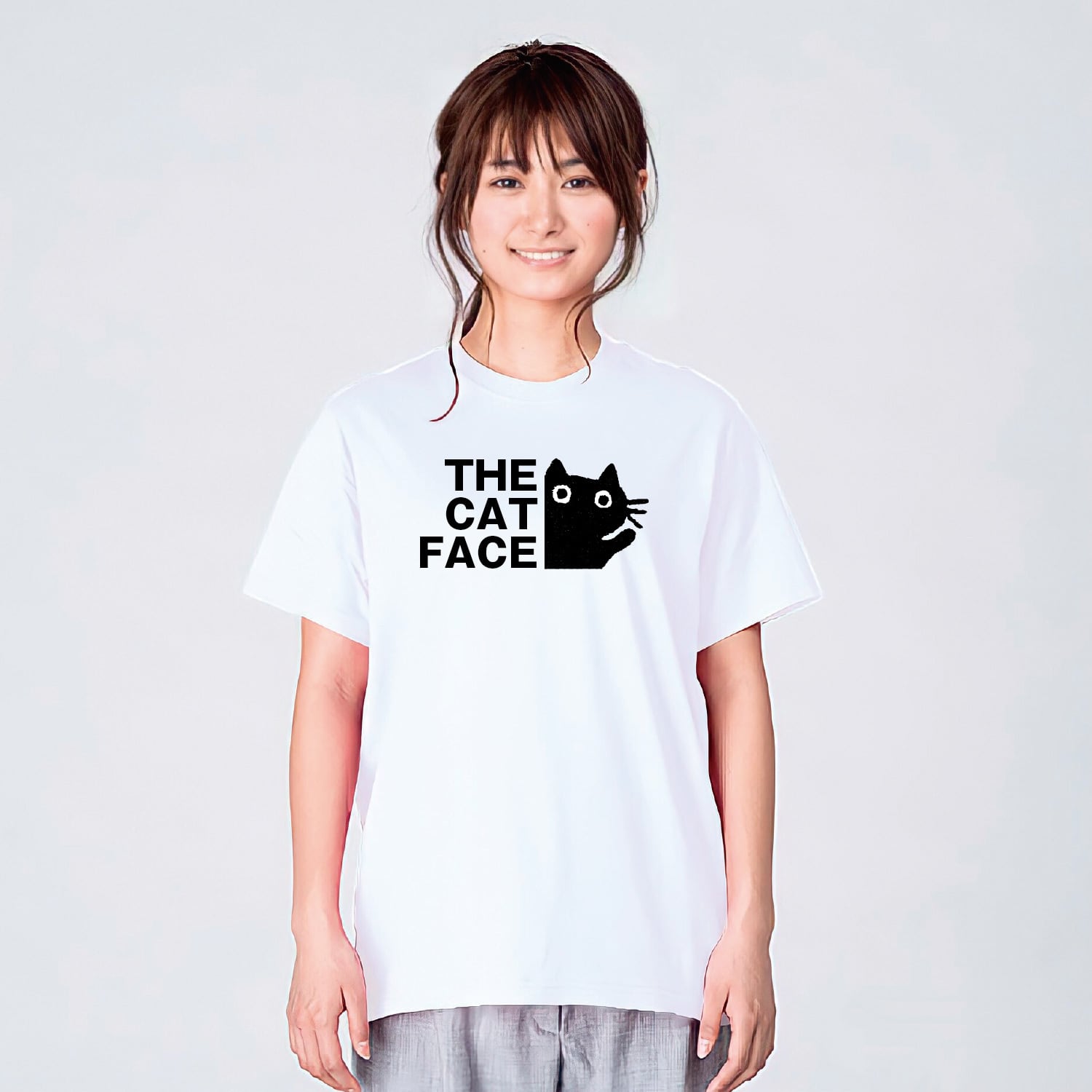 THE CAT FACE 猫 tシャツ 猫Tシャツ ねこTシャツ おもしろ 猫 tシャツ