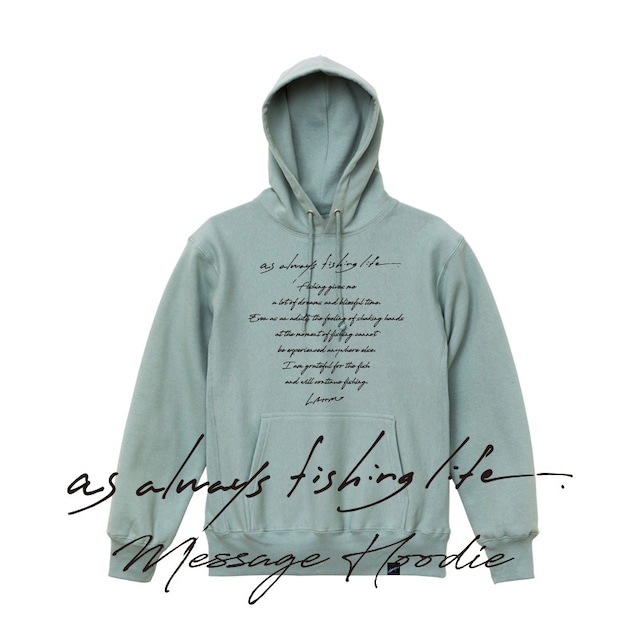 【残りわずかです。】LAHM message HOODIE　LAHM/エルエーエイチエム