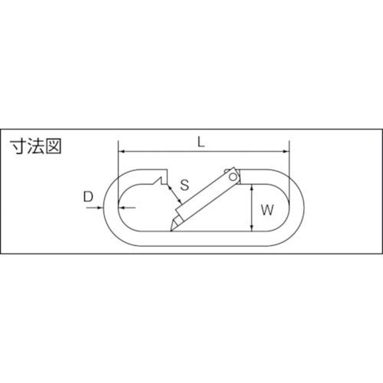 トラスコ中山(TRUSCO) プチカラビナ ステンレス製 シルバー 5mm ワンタッチで付け外しができ TPKB-5(P)