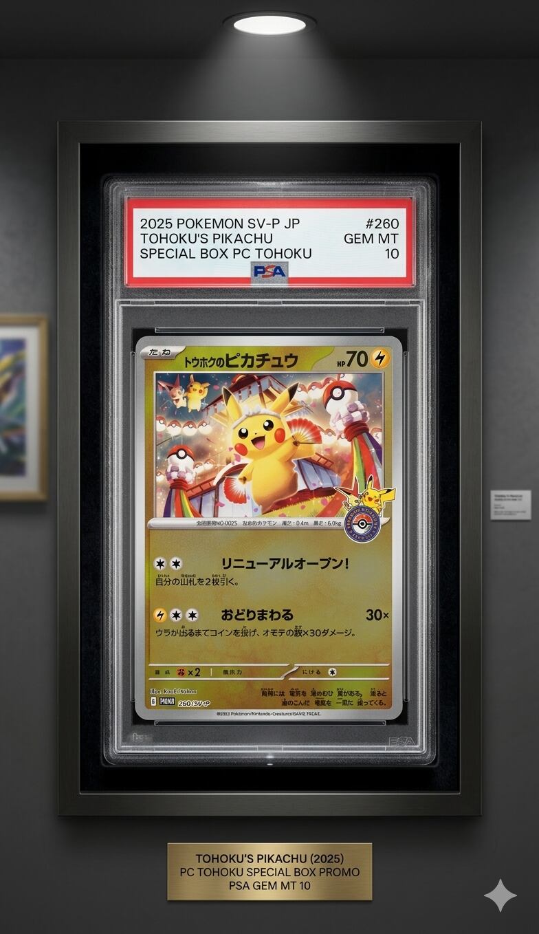 ◇【PSA10】トウホクのピカチュウ 260/SV-P プロモ ポケモンセンター