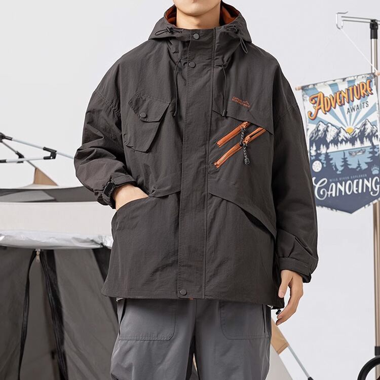 ★RETRO HOODED MOUNTAIN CASUAL JACKET　　　A0687