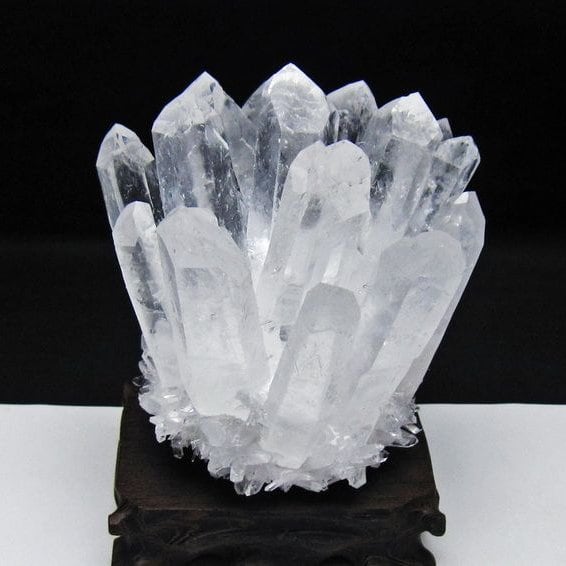 水晶 クラスター 水晶 原石 台座付属 一点物 182-8640