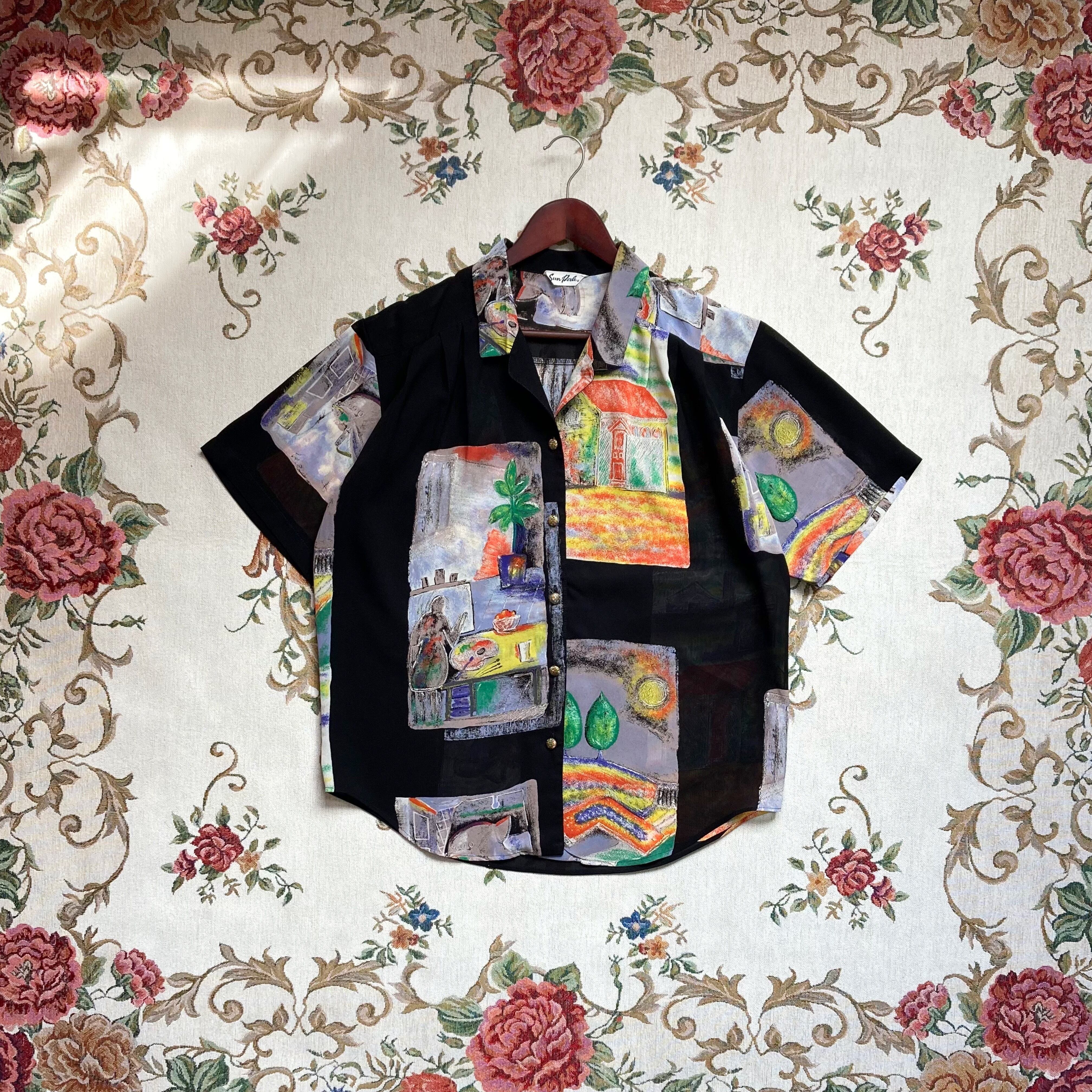 retro patterned shirt