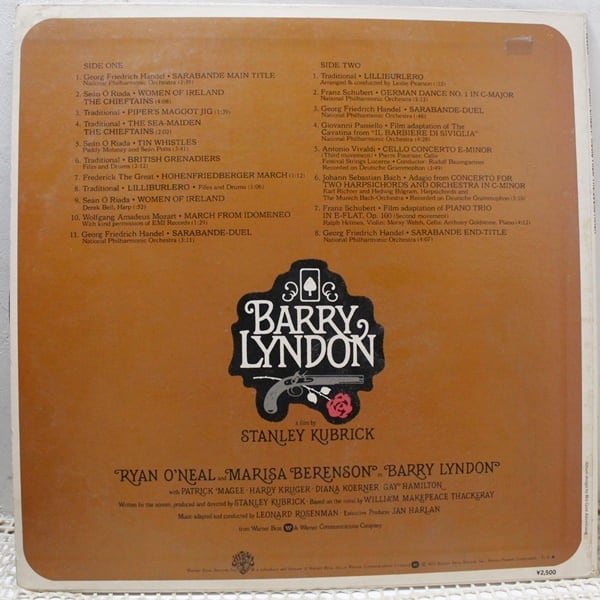 Various / Barry Lyndon (Music From The Soundtrack) [P-10153W] - 画像2