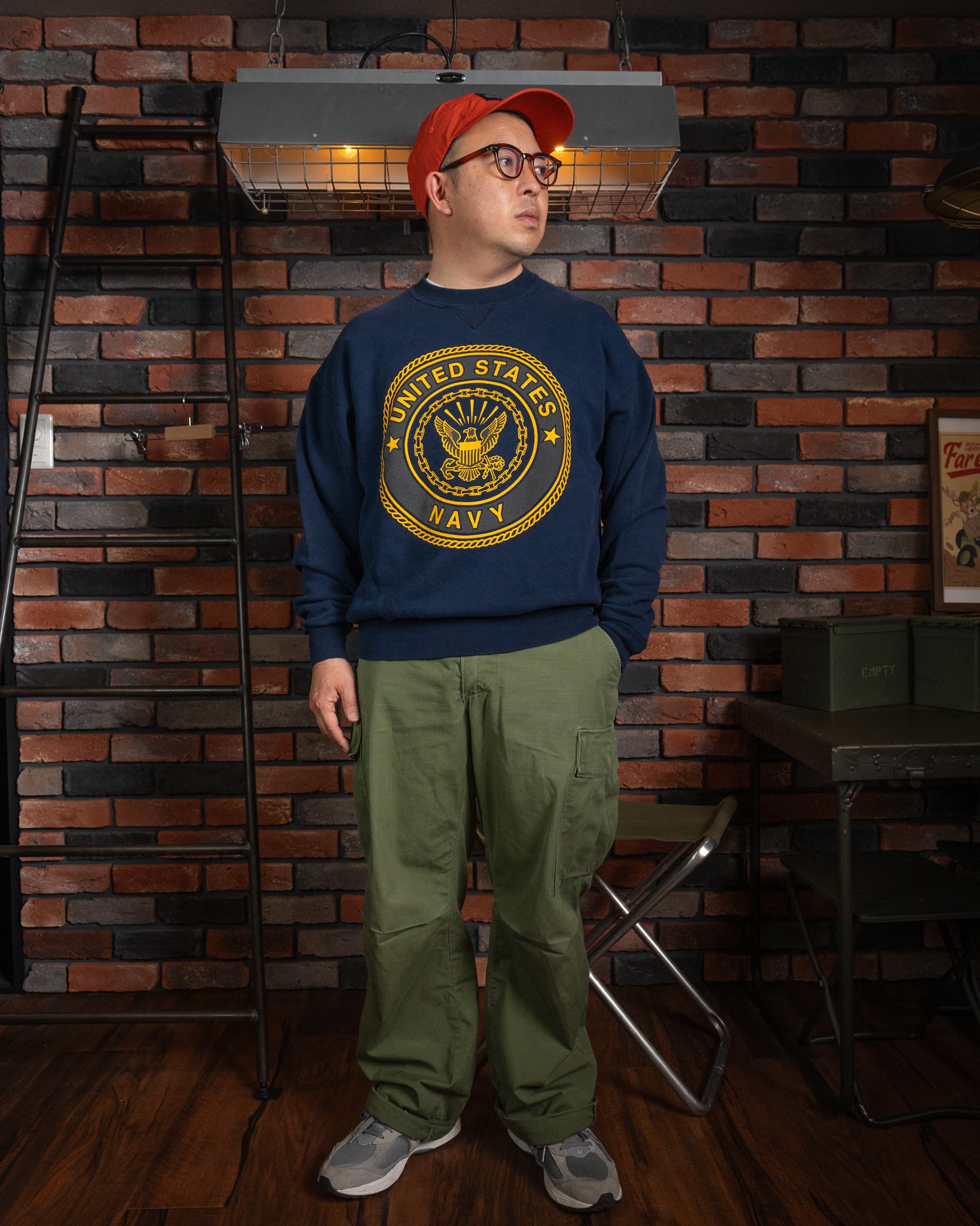 USED】U.S.NAVY Sweat Shirt 