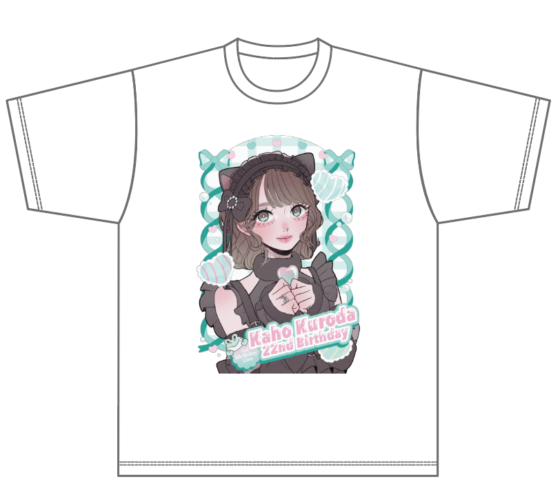 黒田かほ】生誕Tシャツ | テラテラ OFFICAL EC SHOP