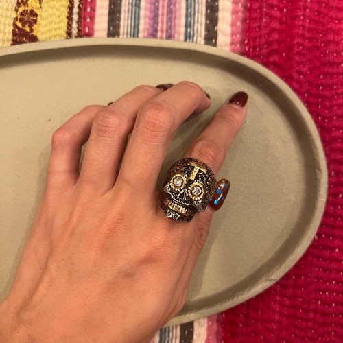 TOPANGA Jewelry Cross Skull Ring　Size 14 1７ 19 22 23  クロススカルリング　指輪　リング　クロス　スカル　骸骨