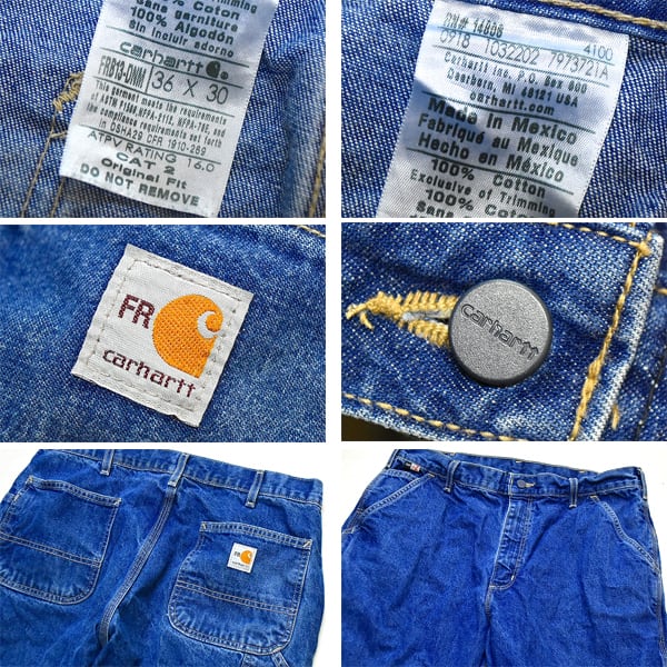 1点物◇メキシコ製カーハートFRデニムペインターパンツ古着 1点物◇メキシコ製カーハートFRデニムペインターパンツ古着