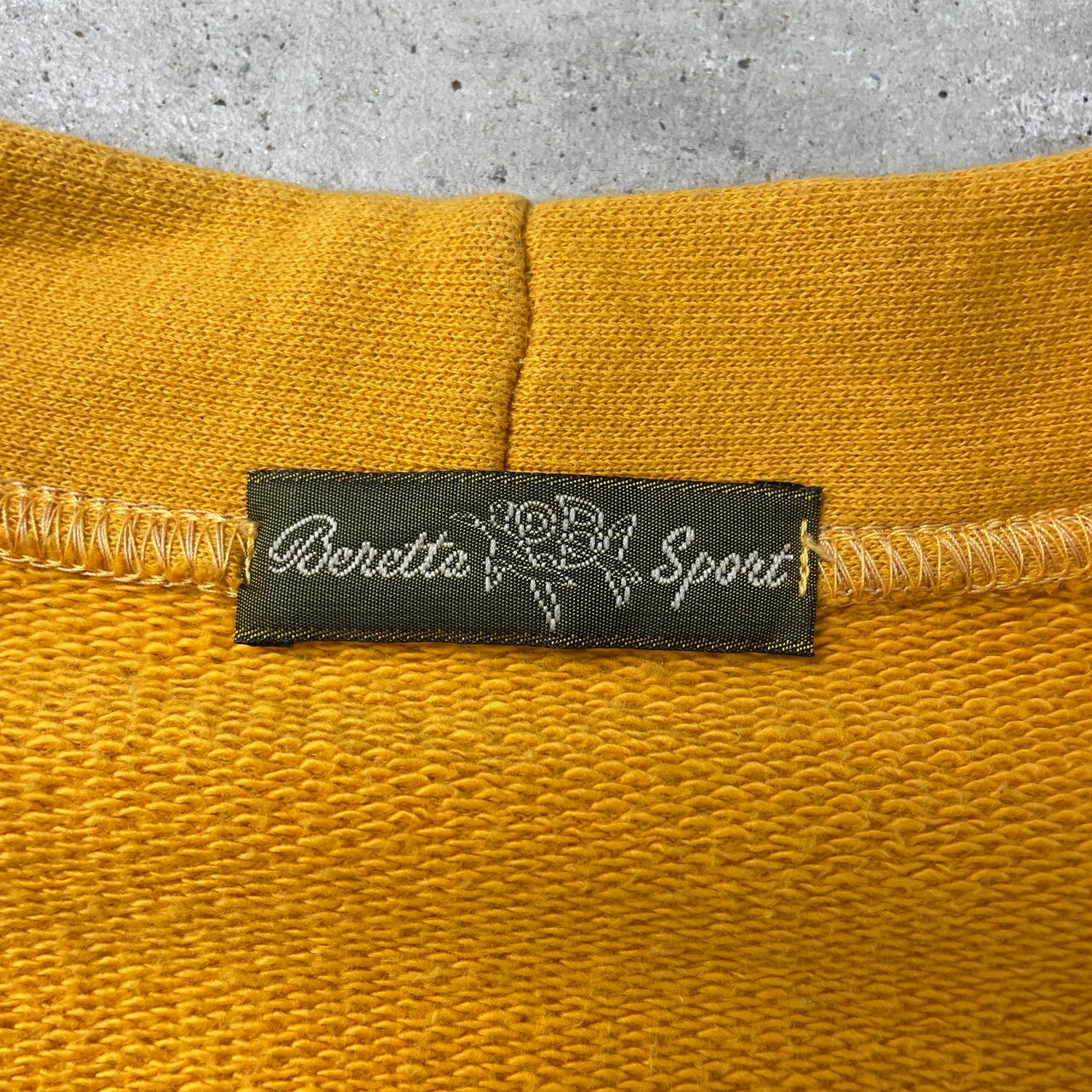 イタリア製 Beretta Sport スウェットカーディガン ワンポインロゴ刺繍 