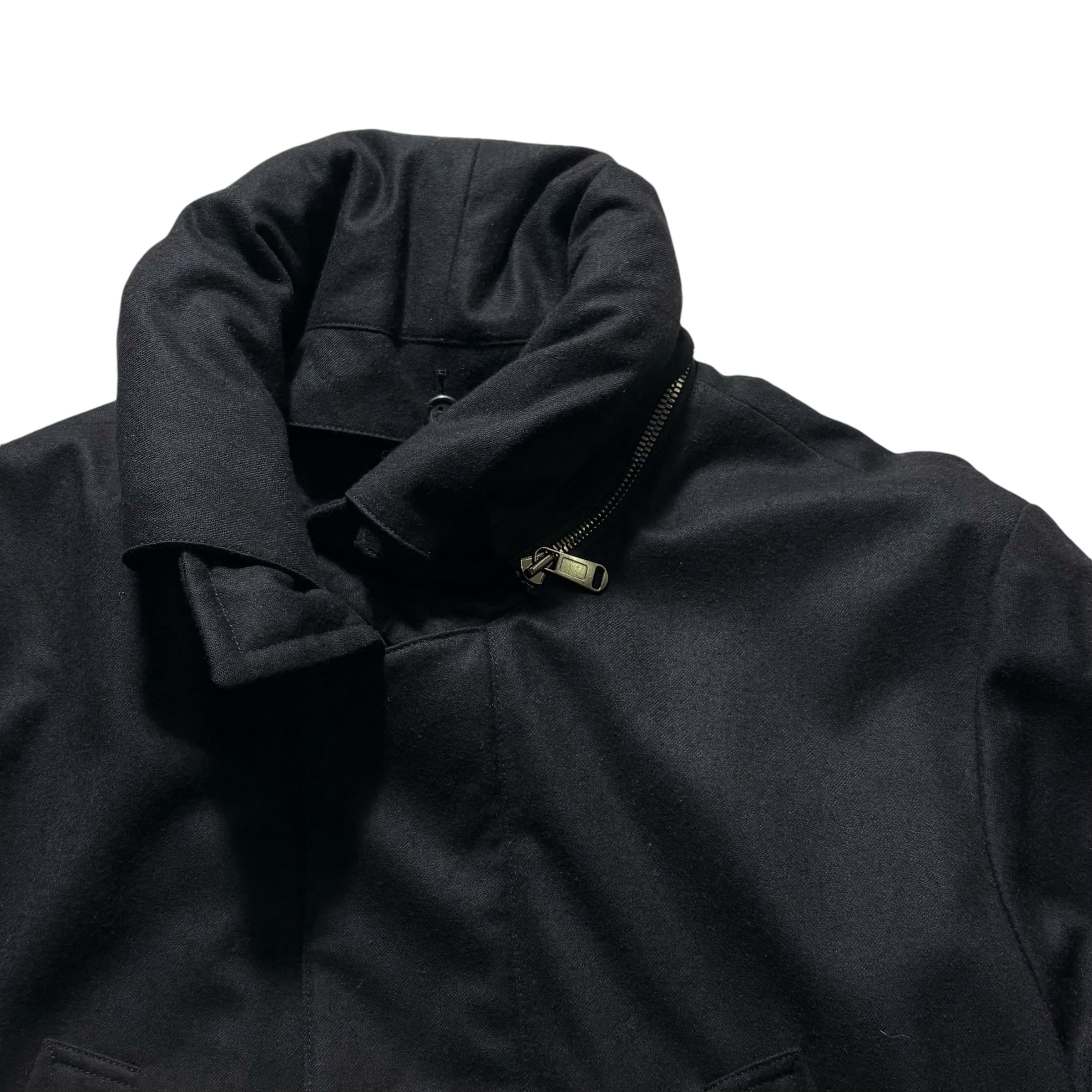 2010AW YVES SAINT LAURENT by Stefano Pilati wool coat | NOIR ONLINE