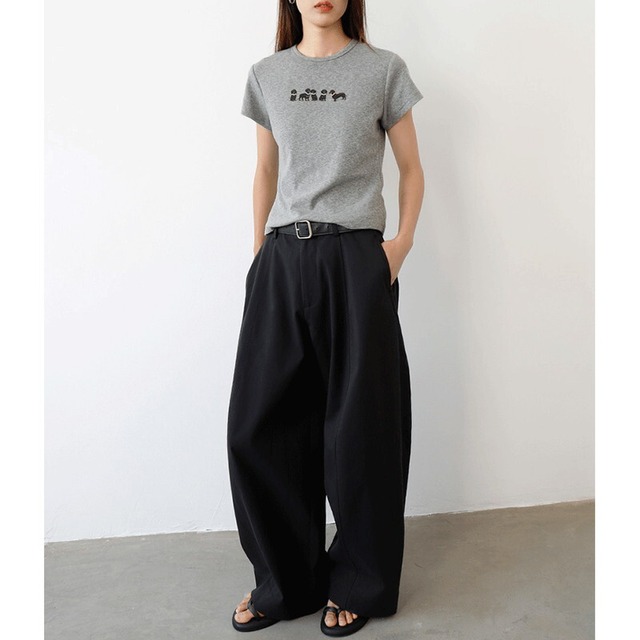 loose curve pants　10908
