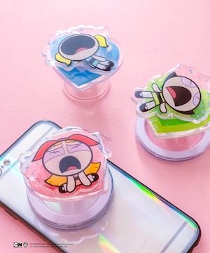 F268152_The Powerpuff Girls×Flapper ぐるぐるスマホグリップ【シールタイプ】