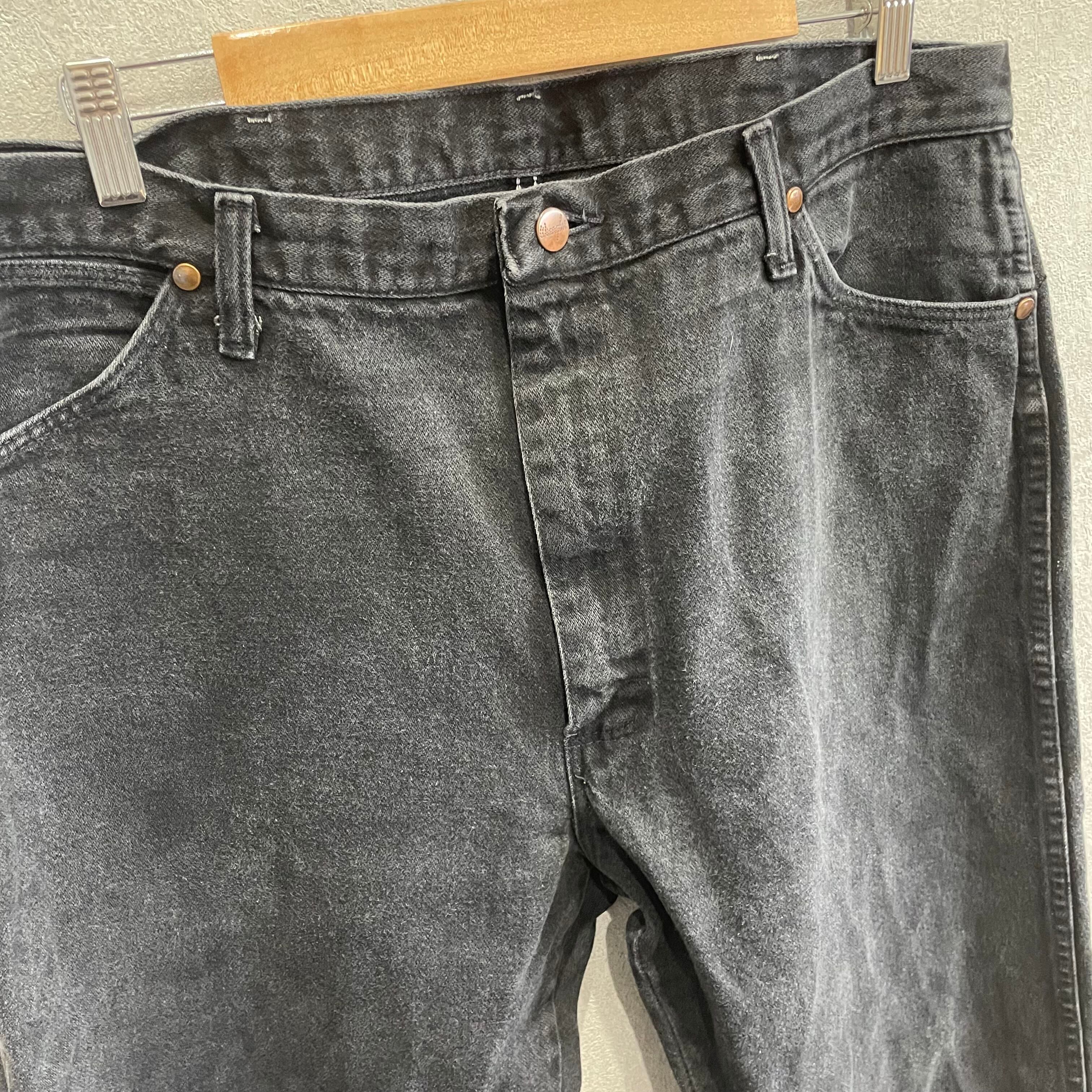 USA製 38×34 Wrangler ブラックデニム ラングラー USA製輸入 ボトムス 