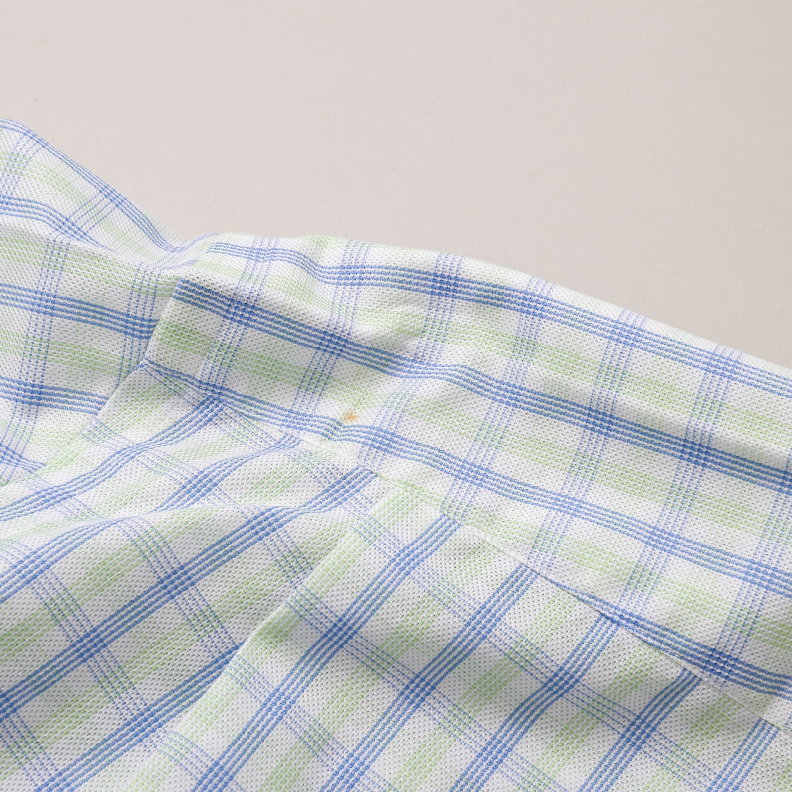 未使用】HERMES special cotton check shirt made in France dead