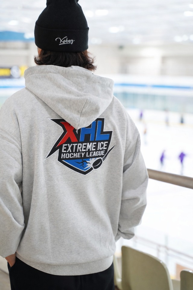 XHL × KEBOZ コラボレーションフーディー(グレー）