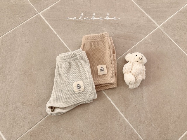 [即納S]≪valubebe≫waffle ultra pants oatmeal (kids)53