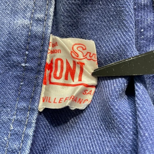 60s MONT ROUGE コットンツイル フレンチワークジャケット 詳細写真2