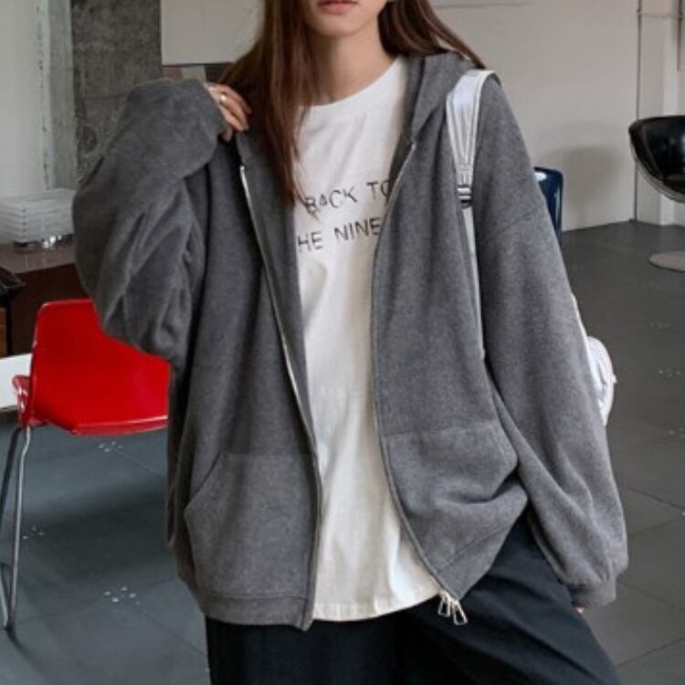 ジップアップ オーバーサイズ パーカー SA10003