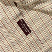 90s イタリア製 Marlboro Classics マルボロクラシックス チェック柄 BD ボタンダウン 長袖シャツ L/ベージュ系 メンズ ビンテージ