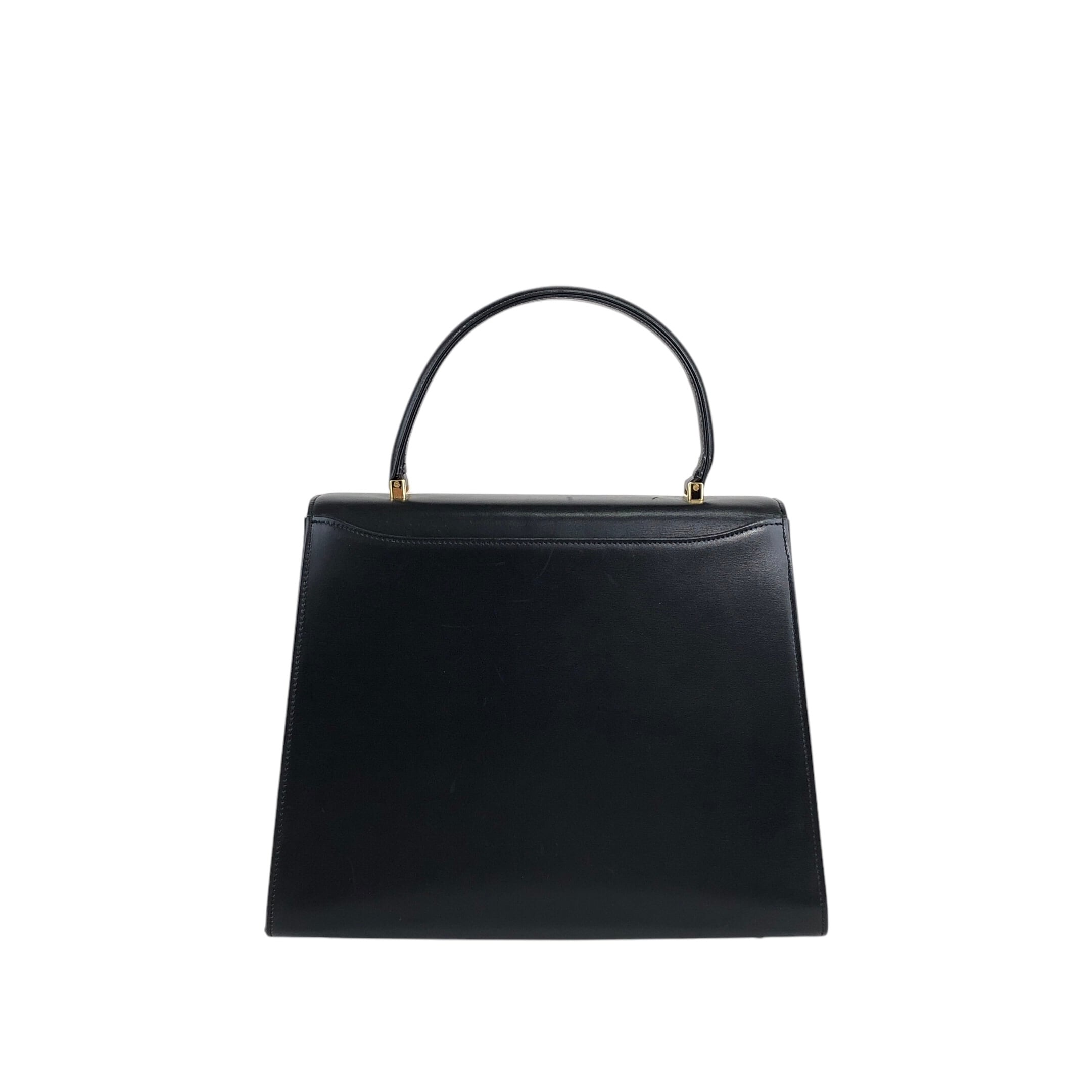 美品✨ ヴァレンティノガラヴァーニ　フォーマル　ハンドバッグ　トップハンドル　黒 VALENTINO GARAVANI ヴァレンティノガラヴァーニ ハンドバッグ
