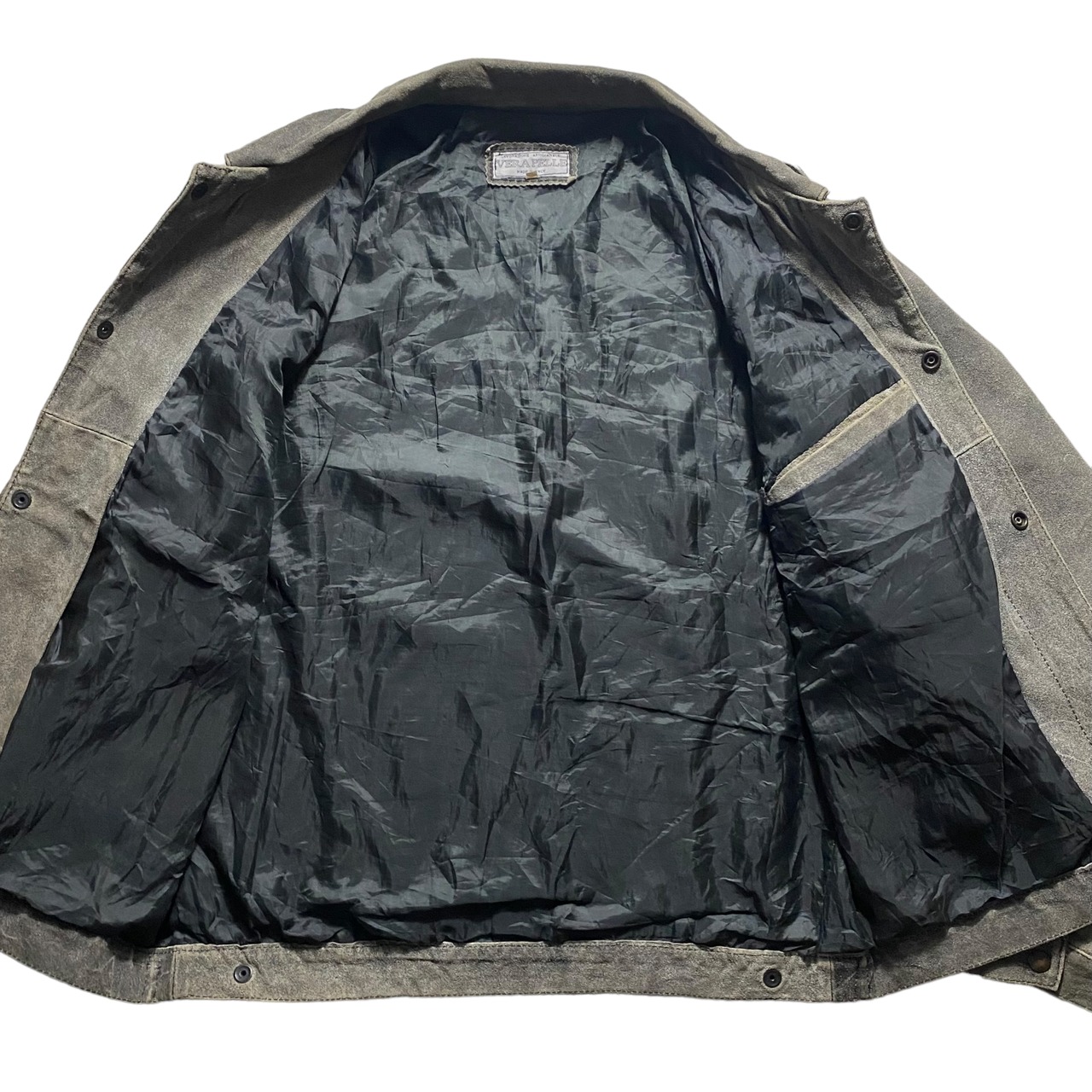 Made in Italy crack leather jacket