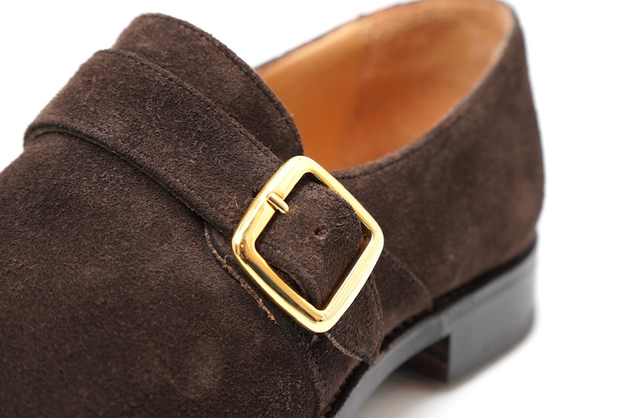 【CHEANEY】WALTER Monk Strap BRN Suede 7 (Second Hand)