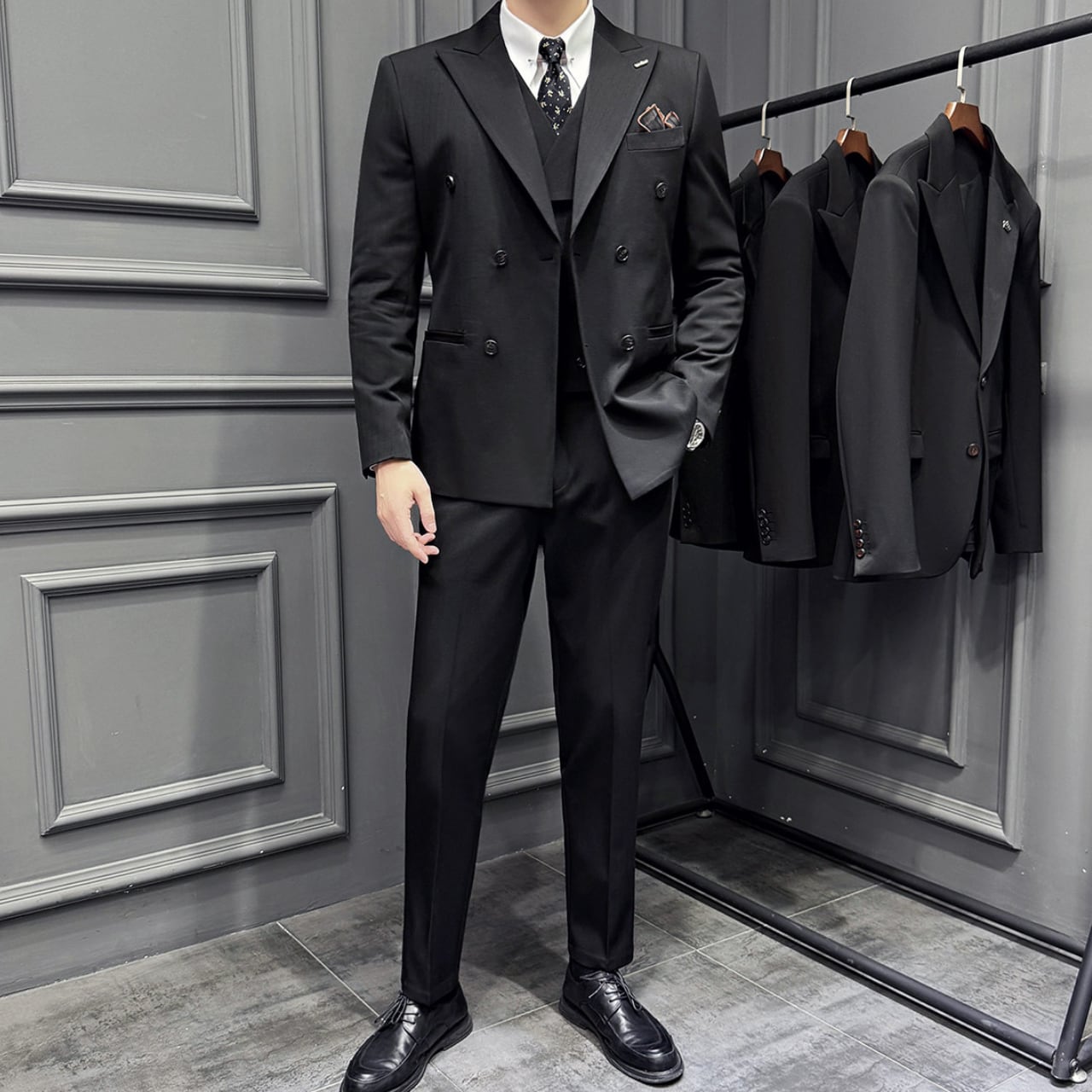 スリムフィット フォーマル スーツ 3色 11424