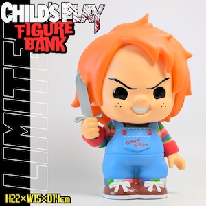 【 CHUCKY ( チャッキー ) 「チャイルドプレイ」 】  CHUCKY Figural Bank / フィギュアバンク / 貯金箱 〚アメリカン雑貨 アメトイ〛