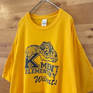 【GILDAN】小学校 Kment Elementary School WILDCATS スポーツチーム Tシャツ2XL オーバーサイズ US古着