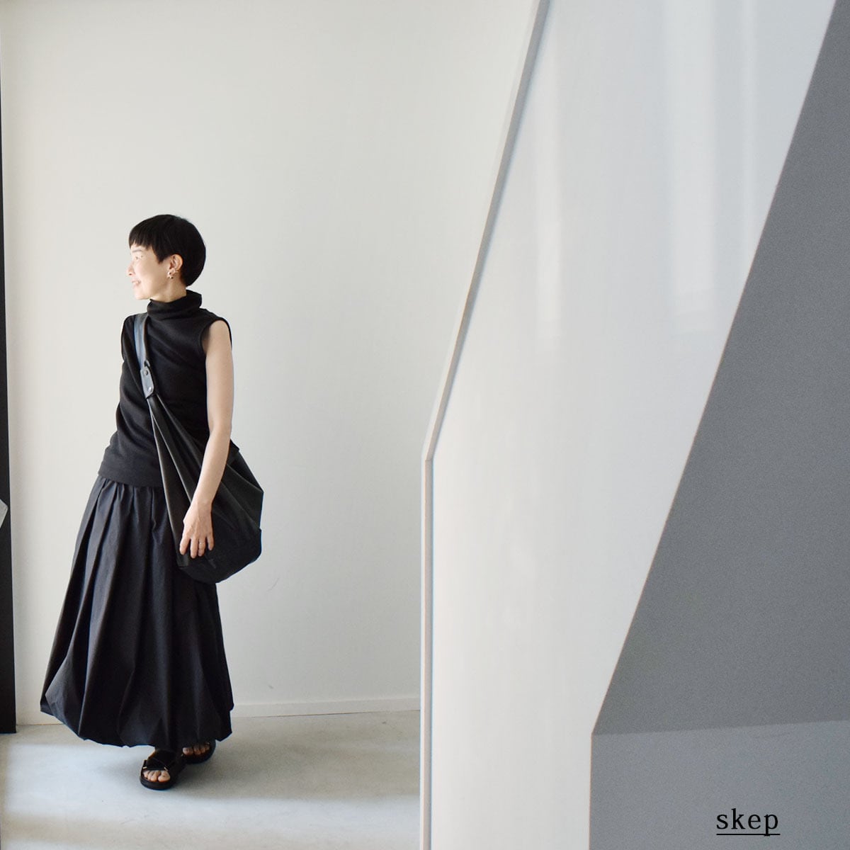 バルーンスカート：黒［SK33STBK］ | skep-online shop