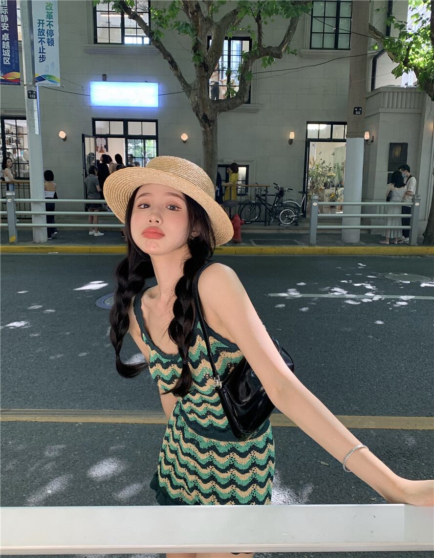 ストライプサマーショートスタイル薄手ジャケット 夏物 ピュア ブラックストロベリース55663648897