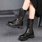 shee rlace short boots / l0731