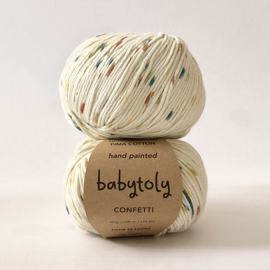babytoly / Organic Cotton Yarn / FOUR SEASONS CONFETTI