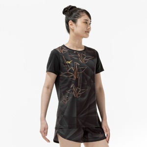ミズノドライエアロフローグラフィックTシャツ[レディース]J2MAD257 吸汗速乾【限定オリガミパック】