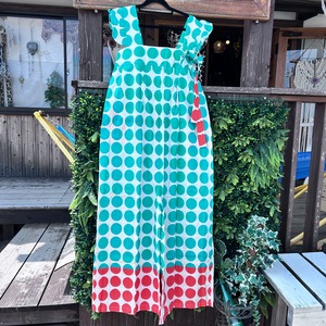 ドット柄カラフルサロペット